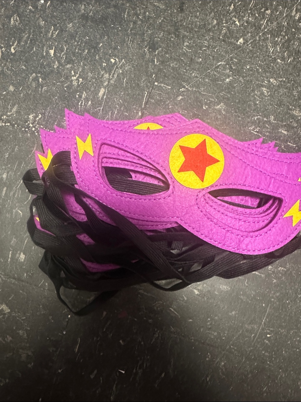 Purple Superhero Mask with Star Accent- bundle of 20